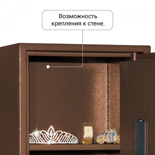 Сейф с электронным замком AGATE AS 5EL Медный